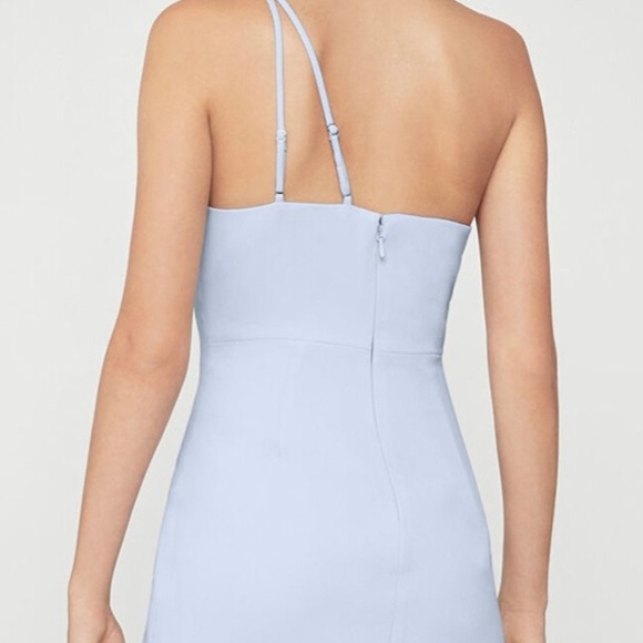 One shoulder Mini Sheath Dress in Arctic Blue - Picture 2 of 5